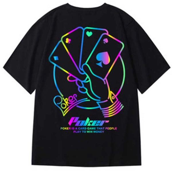 T-shirt maglietta - Hip Hop - Oversize Reflective Rainbow T - Vitafacile shop