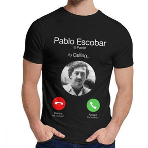 T-shirt maglietta - Pablo Escobar - Telefonata El Patron - Vitafacile shop
