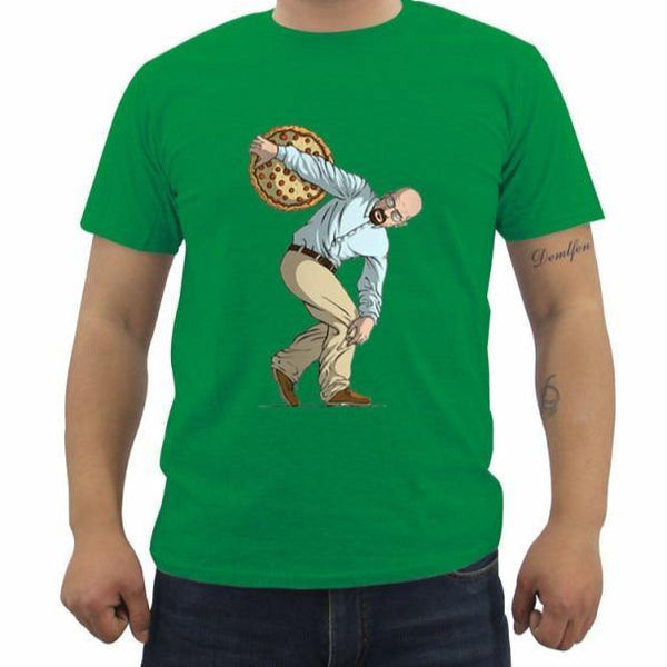 T-shirt maglietta divertente - Breaking Bad Walter White Pizza - Vitafacile shop