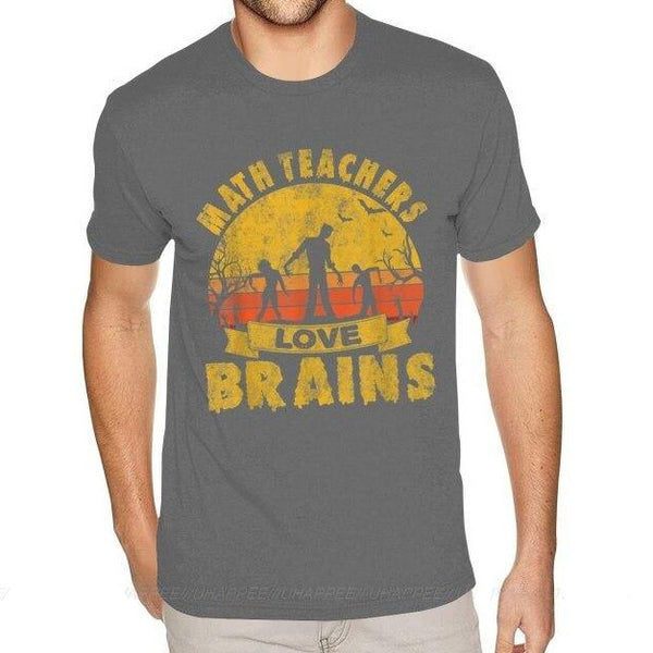 T-shirt maglietta divertente - Insegnante di matematica Math Teachers Love Brains - Vitafacile shop