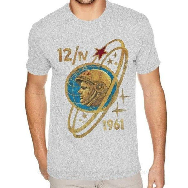 T-shirt maglietta - Russia CCCP Yuri Gagarin 12-4-1961 - Vitafacile shop
