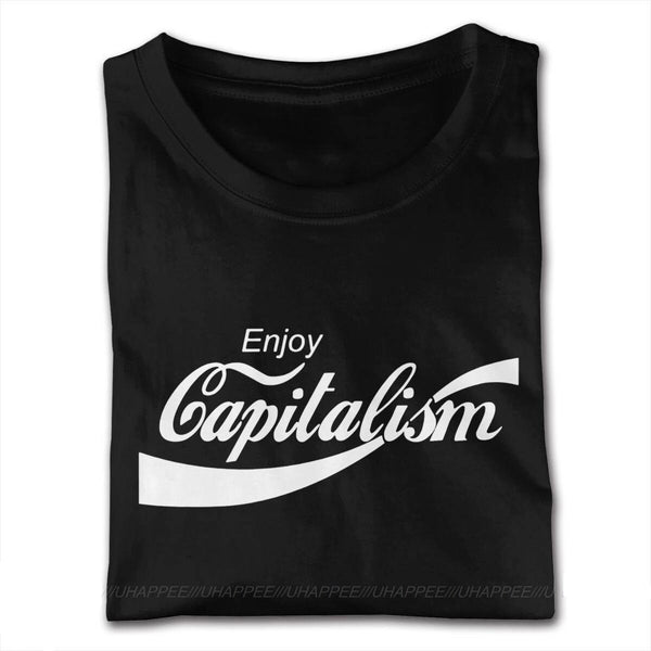 T-shirt maglietta divertente - Enjoy Capitalism - Vitafacile shop