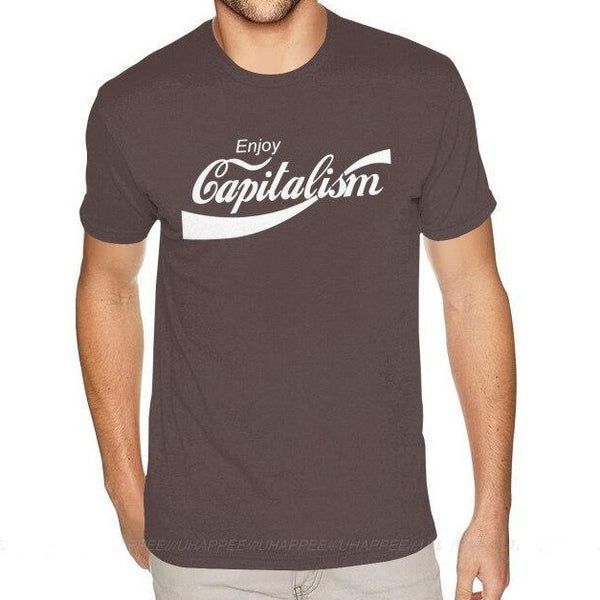 T-shirt maglietta divertente - Enjoy Capitalism - Vitafacile shop