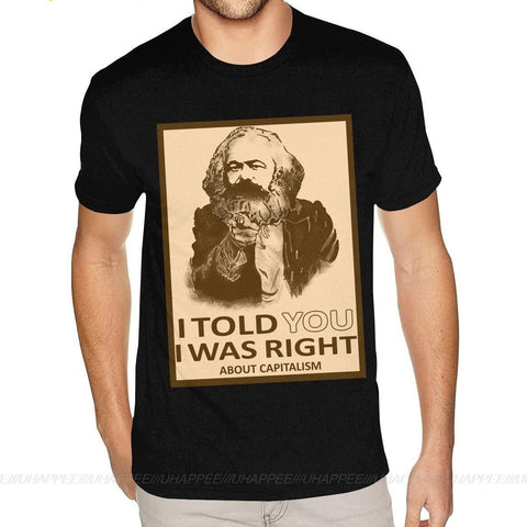 T-shirt maglietta - Karl Marx "Avevo Ragione" - Vitafacile shop