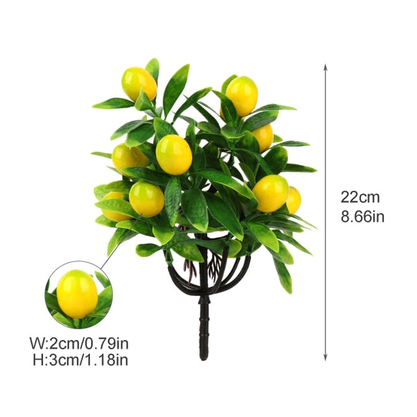 Piantina artificiale “bonsai albero di limoni”