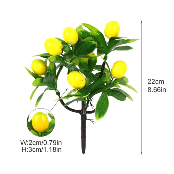 Piantina artificiale “bonsai albero di limoni”
