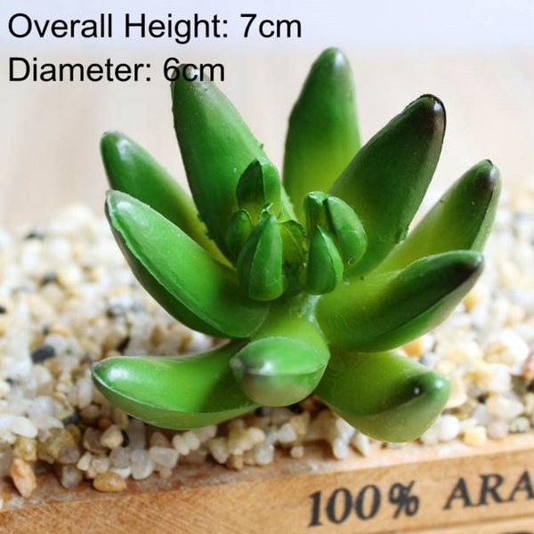 Piantine artificiali “bonsai grasse succulente” in miniatura