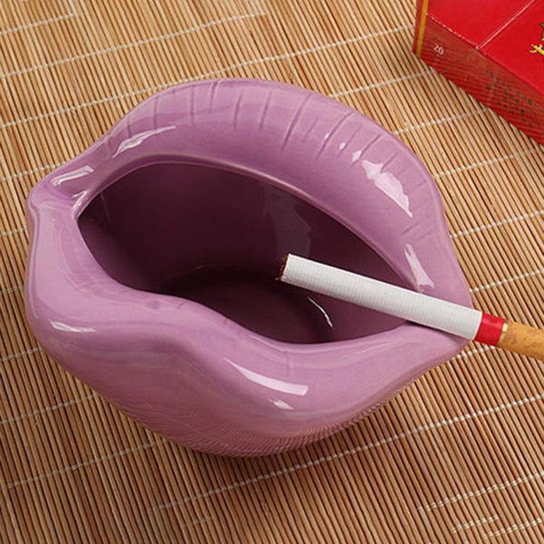 Oggetti per la casa particolari posacenere labbra in ceramica - Vitafacile shop