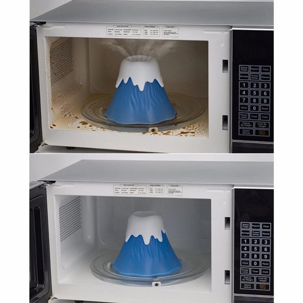 Detergente a vapore a forma di vulcano per forno a microonde