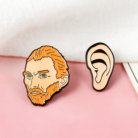 Set di spille unisex “Van Gogh orecchio”