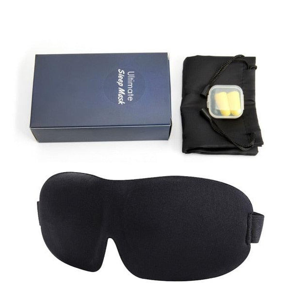 3D Sleeping Mask Block Out Light Soft Padded Sleep Mask For Eyes Slaapmasker Eye Shade Blindfold Sleeping Aid Face Mask Eyepatch - Vitafacile shop