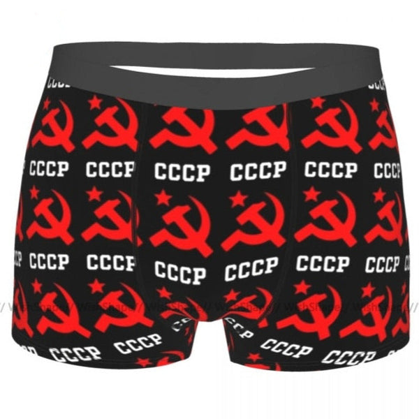 Boxer uomo “motivi decorativi comunismo sovietico e cinese”