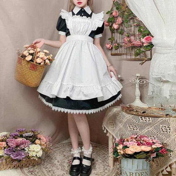 Costume da cameriera Lolita anime
