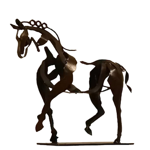 Statuetta decorativa a forma di cavallo con luci a LED