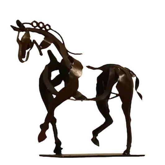 Statuetta decorativa a forma di cavallo con luci a LED
