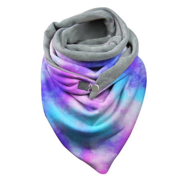 Morbida sciarpa donna colorata - coprispalle per l'inverno