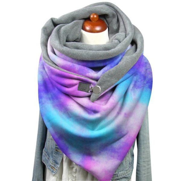 Morbida sciarpa donna colorata - coprispalle per l'inverno