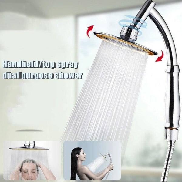 4/6 Inch Adjustable 2 Mode ABS Bathroom Shower Head Large Rainfall Shower Head High Pressure Hand Held Shower Head - Vitafacile shop