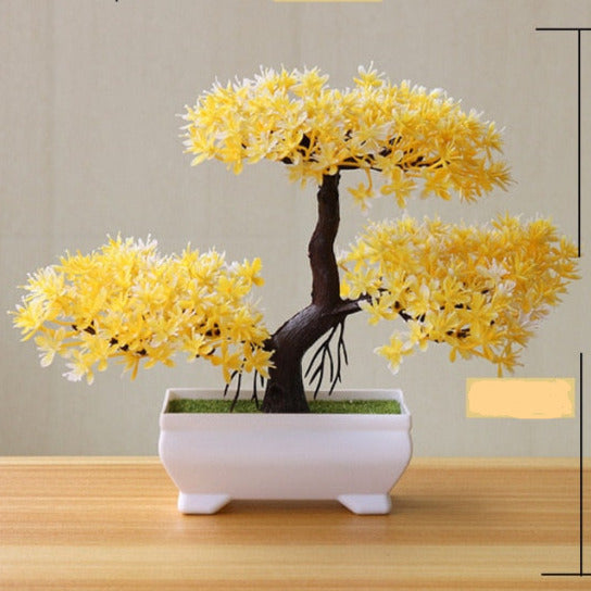 Piantine artificiali bonsai fiori variopinti