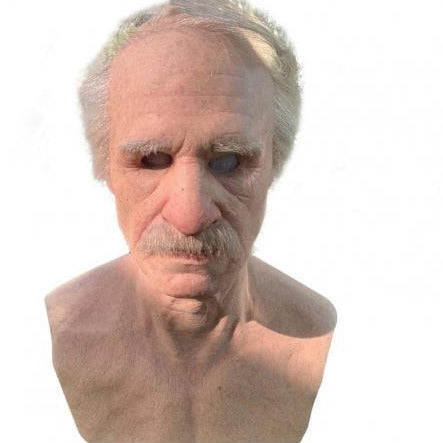 Maschera lattice realistica vecchio/anziano sia uomo che donna