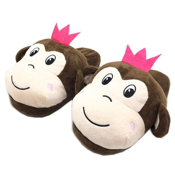 Morbide Pantofole divertenti scimmietta per casa