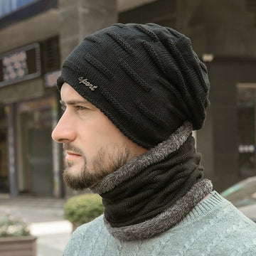 Cappello invernale con calda sciarpa scaldacollo per uomo – Vitafacile shop