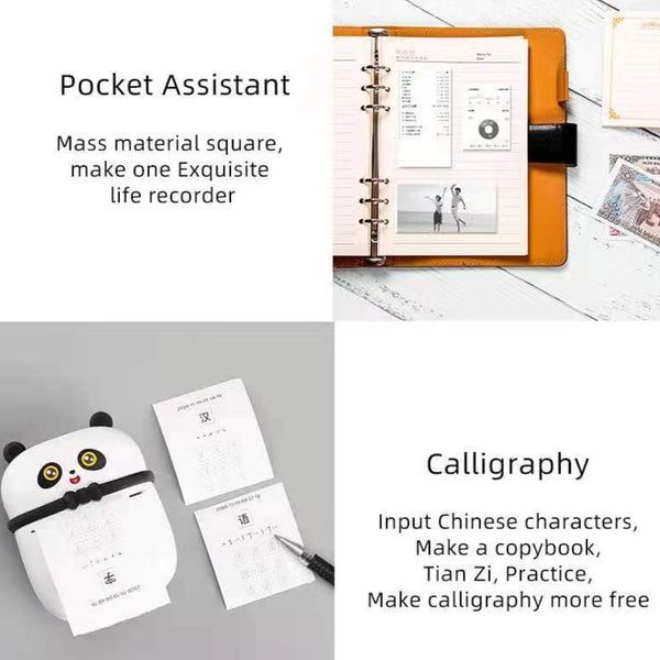 Mini Stampante termica tascabile -  Stampa istantanea foto ed etichette - Wireless Bluetooth