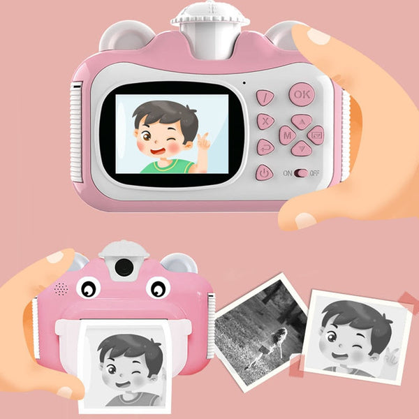 Fotocamera istantanea digitale per bambini con stampa termica - portatile