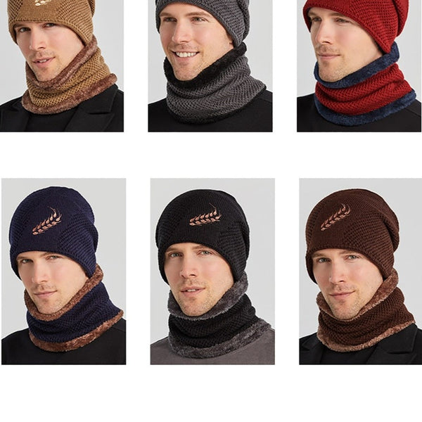 Cappello invernale con sciarpa scaldacollo unisex