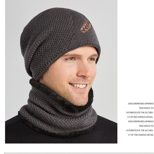 Cappello invernale con sciarpa scaldacollo unisex