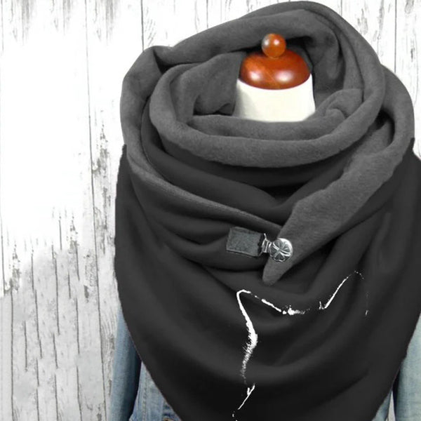 Morbida sciarpa invernale donna - coprispalle per l'inverno