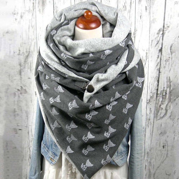 Morbida sciarpa invernale donna - coprispalle per l'inverno