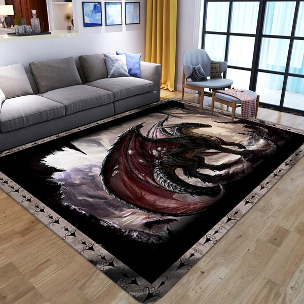 Tappeto soggiorno gotico "Dragon"