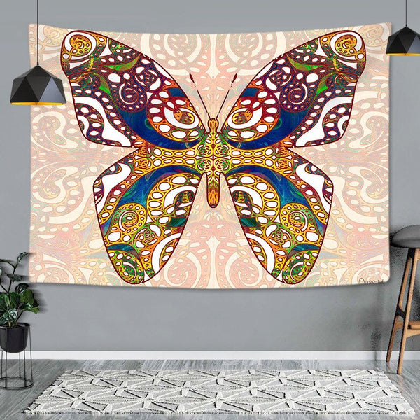 Arazzo da parete stile bohemien “farfalle multicromatiche”