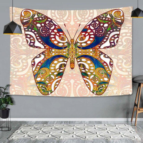 Arazzo da parete stile bohemien “farfalle multicromatiche”