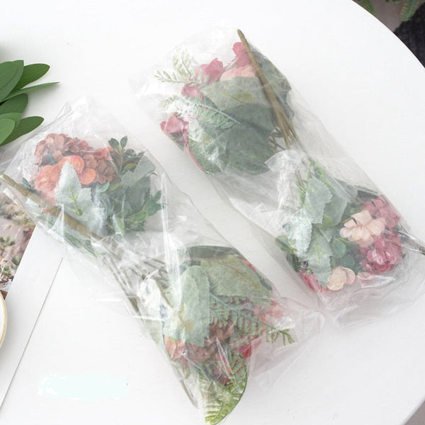 Piantina artificiale “bouquet peonie e ortensie”