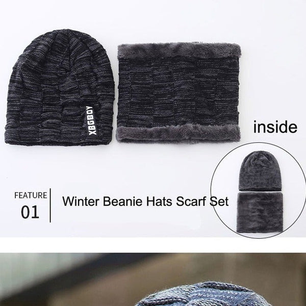 Sciarpa e cappello caldi per l'inverno