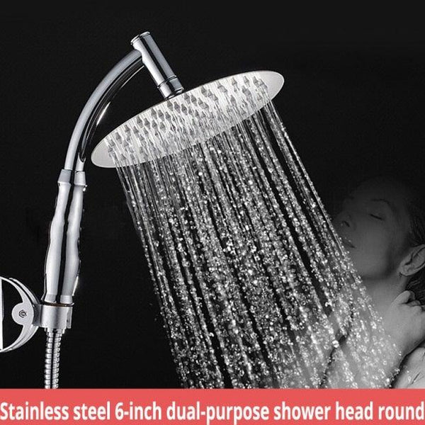 4/6 Inch Adjustable 2 Mode ABS Bathroom Shower Head Large Rainfall Shower Head High Pressure Hand Held Shower Head - Vitafacile shop