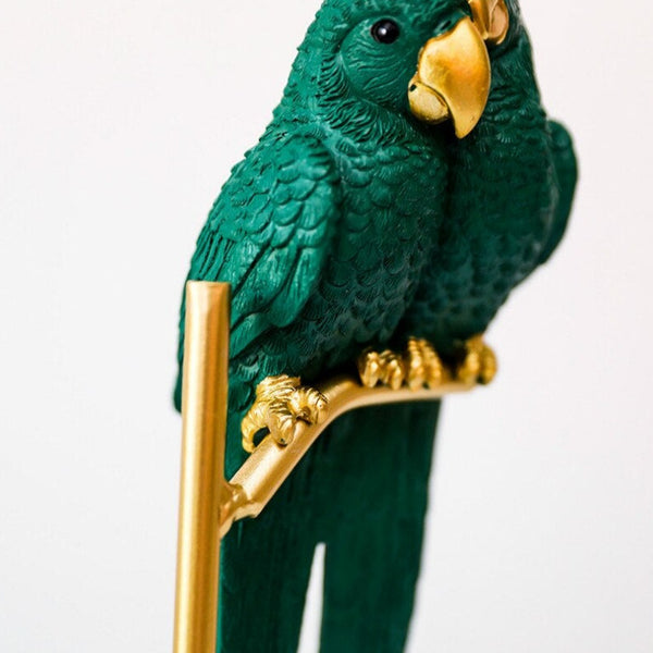 Bellissimo pappagallo decorativo in resina resistente per il soggiorno e la casa
