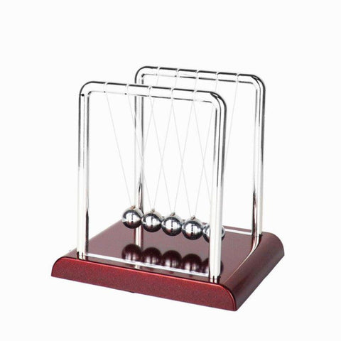 1PC Early Fun Development Educational Desk Toy Gift Newtons Cradle Steel Balance Ball Physics Science Pendulum Games - Vitafacile shop