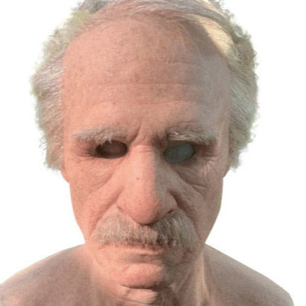 Maschera realistica in lattice anziano inquietante