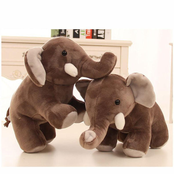 25*20cm Simulation Elephant/Hippopotamus/Rhinoceros Plush Toy Animals  Dolls  Soft Cotton Baby Brinquedos for Children Gift - Vitafacile shop