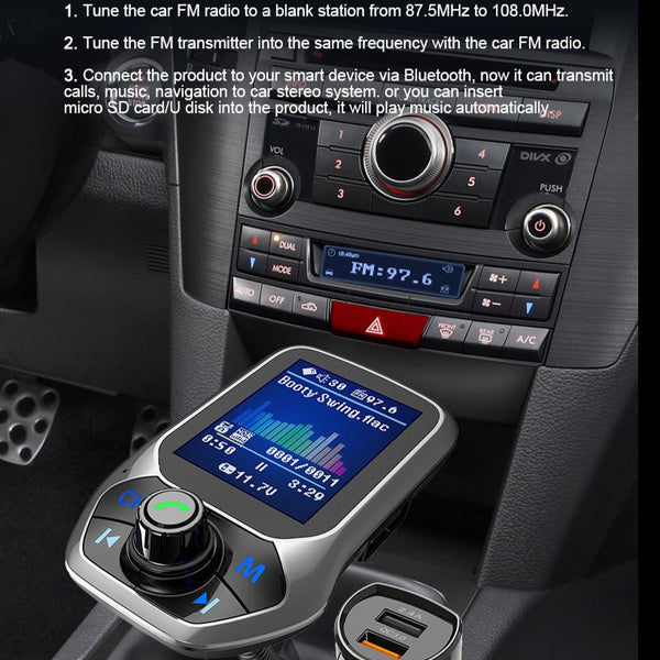 Trasmettitore FM Bluetooth per Auto
