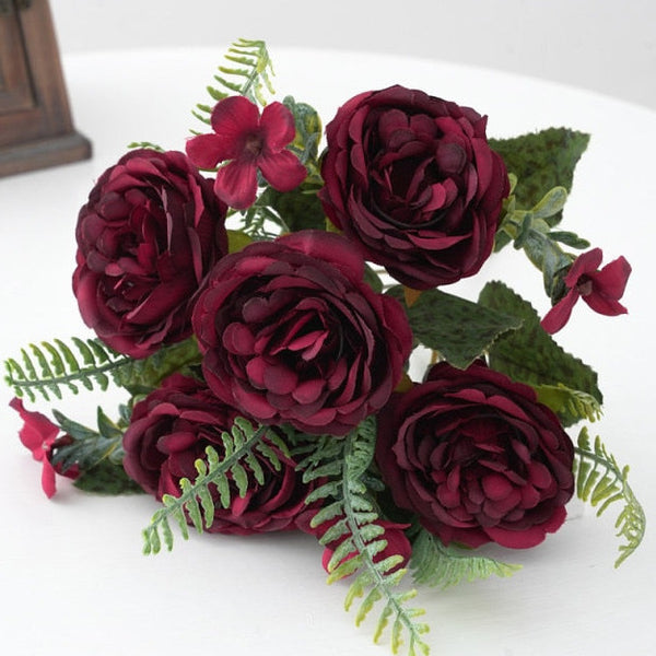 Fiori artificiali “bouquet peonie di seta” per decorazione