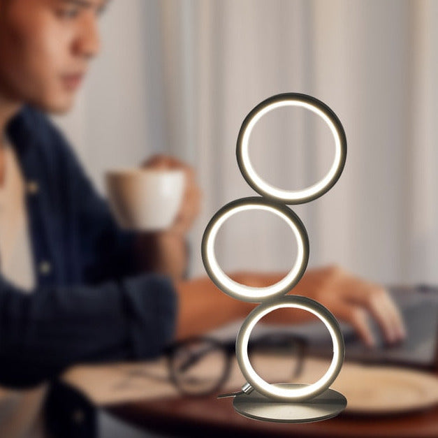 Lampada da tavolo -luce LED- ad anelli