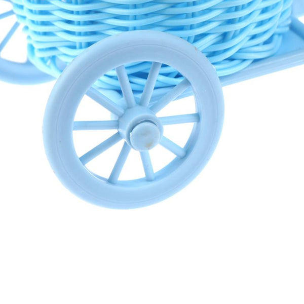 Vaso portafiori con bici in miniatura