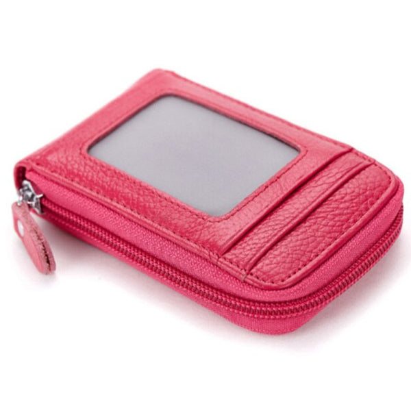 Portafoglio “mini porta carte di credito” in pelle per donne